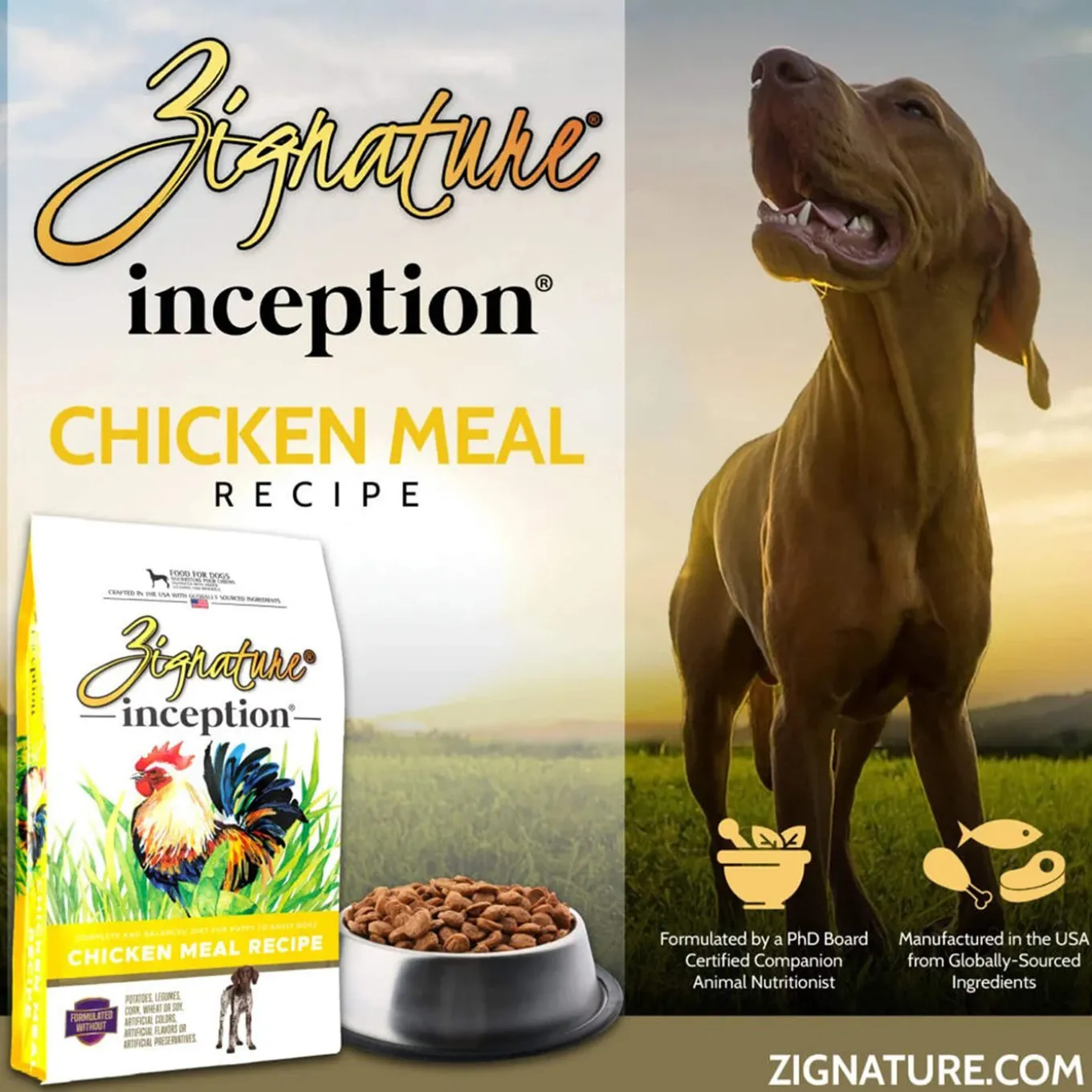Zignature Inception Grain Inclusive Dry Dog Food