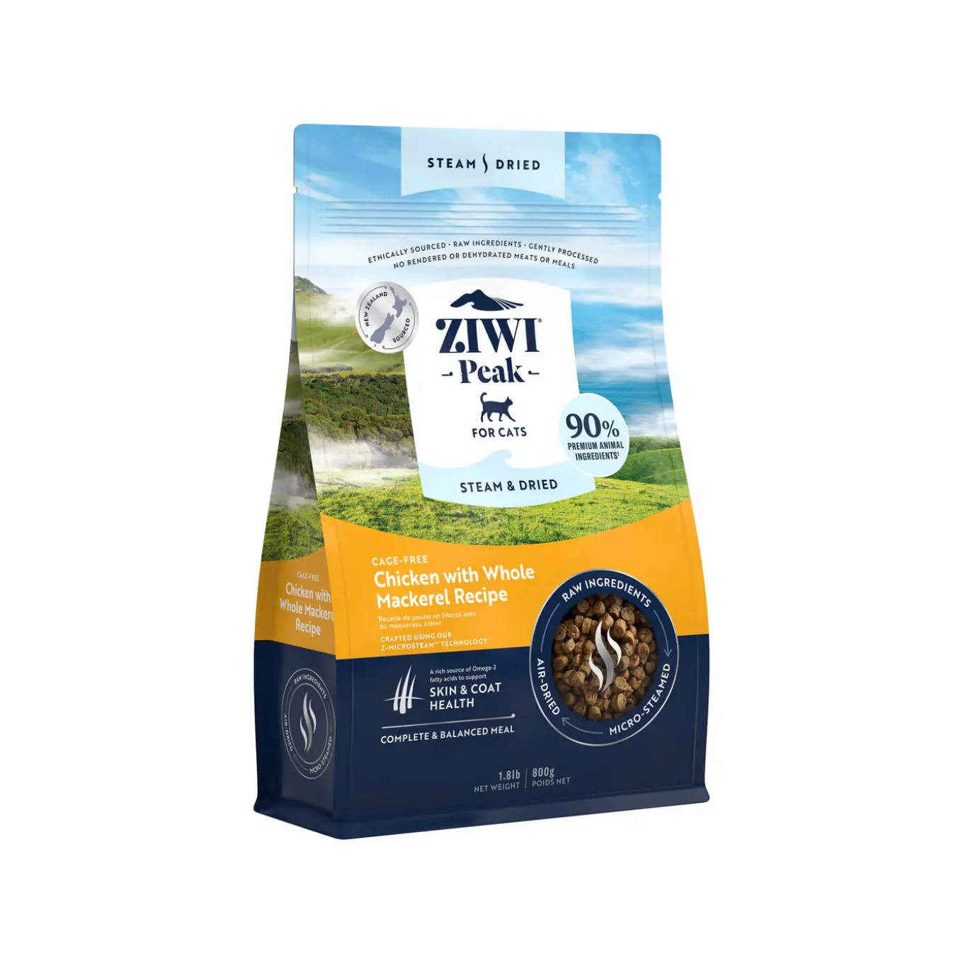 ZiwiPeak Steam & Dried Cat Food