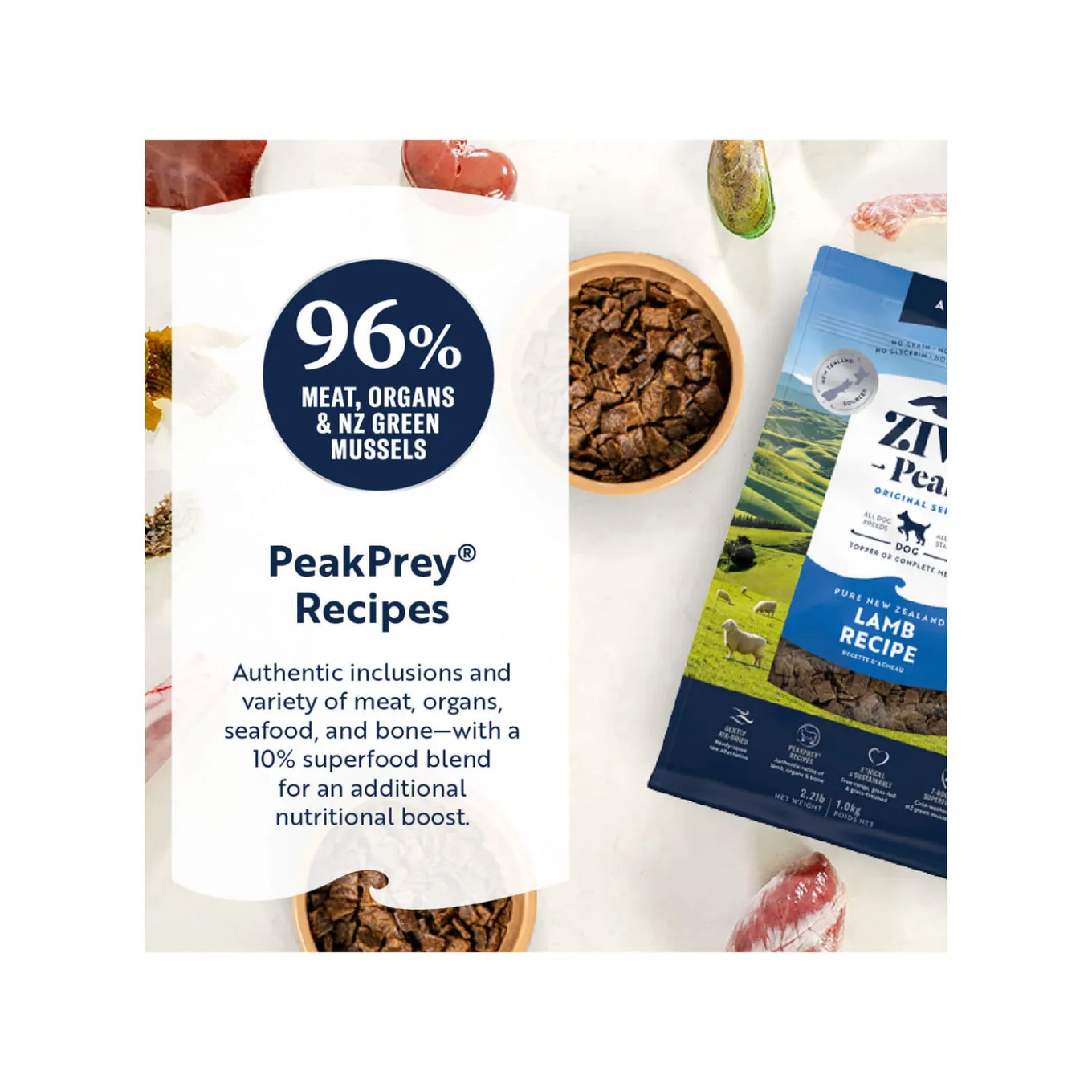 ZiwiPeak Daily Cuisine Grain-Free Air-Dried Dog Food