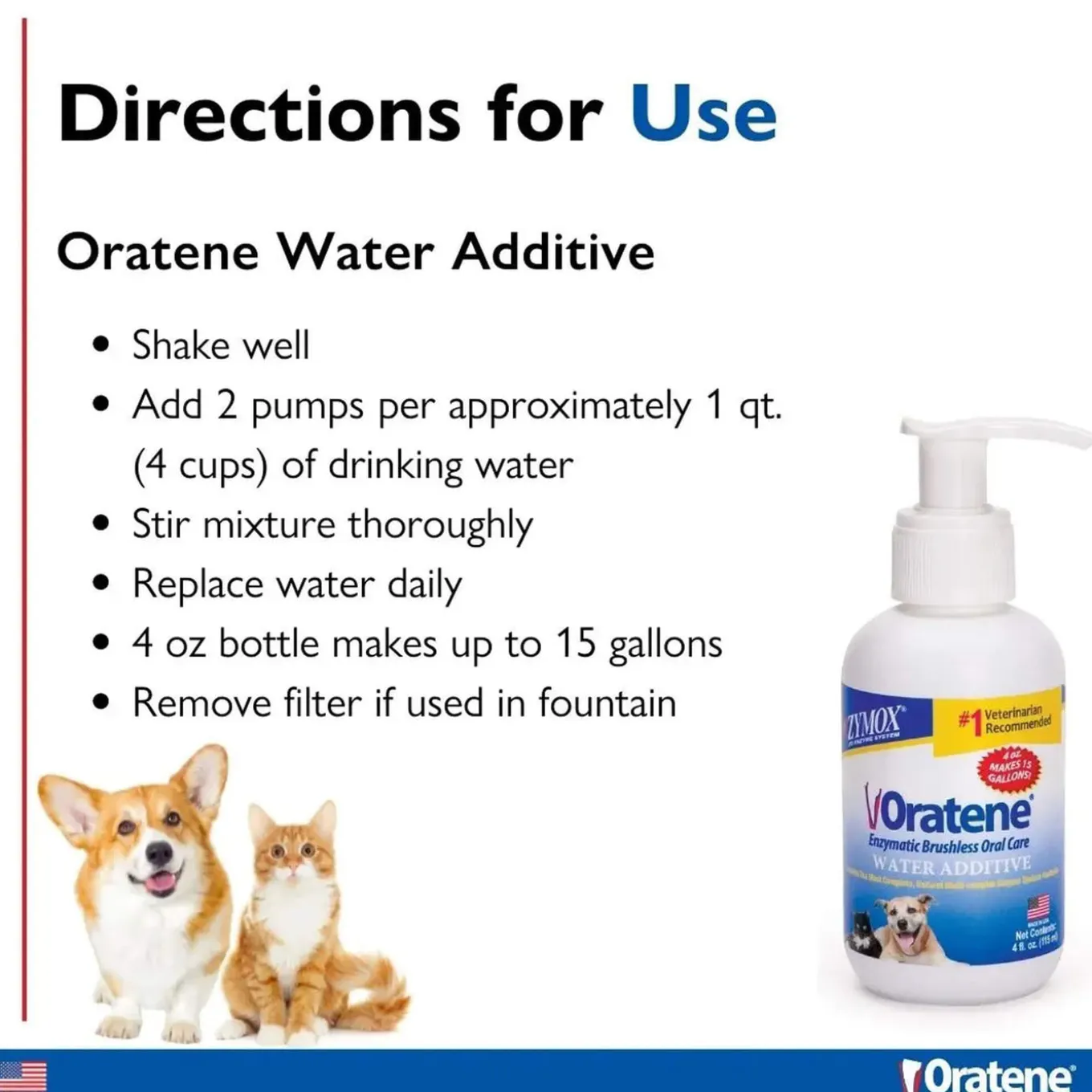 Zymox Brushless Enzymatic Oral Care Therapy Water Additive for Dogs
