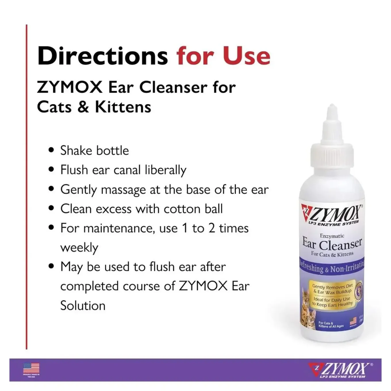 Zymox Enzymatic Ear Cleanser for Cats & Kittens