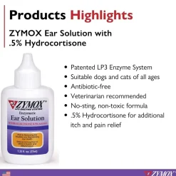 Zymox Enzymatic Ear Solution for Dogs & Cats