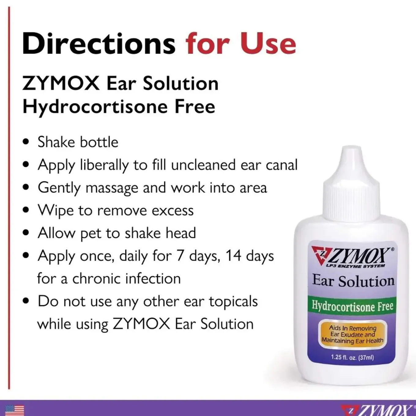 Zymox Enzymatic Ear Solution for Dogs & Cats
